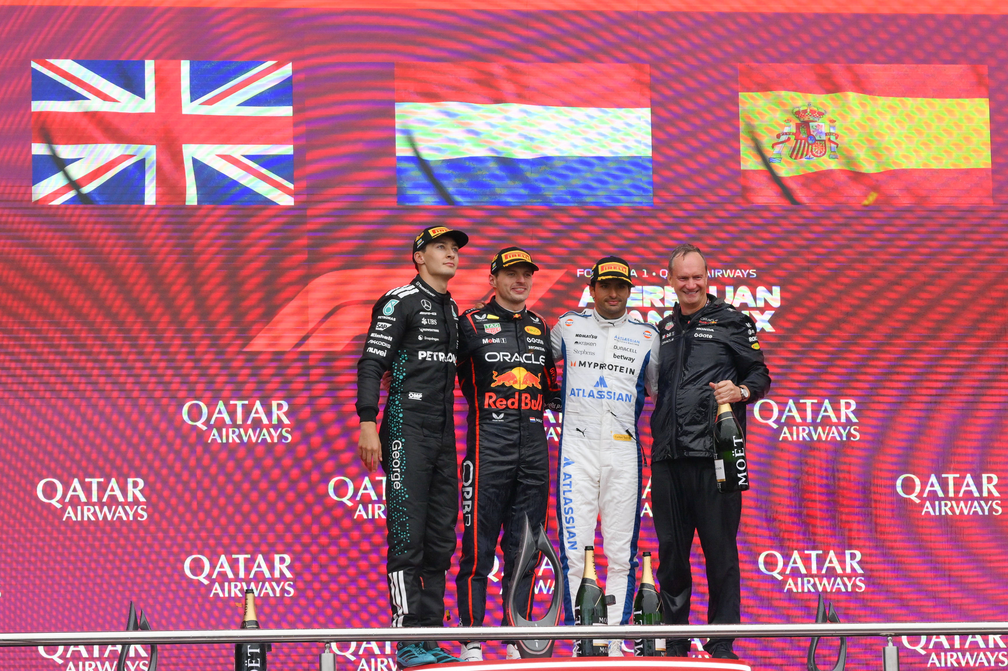 索伯车队鏖战阿斯顿马丁，维斯塔潘统治全场